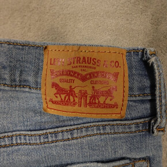 Levi’s Jeans Wedgie Skinny Distressed High-Rise Jean Women’s Size 29 Blue - Picture 11 of 14